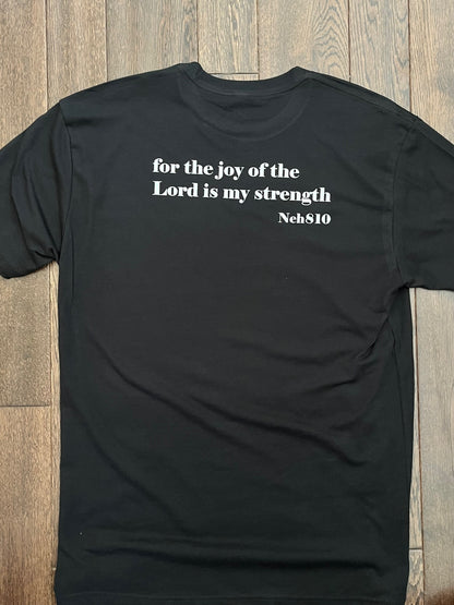 NEHEMIAH 8:10 UNISEX CVC CREWNECK T-SHIRT / SHORT SLEEVES